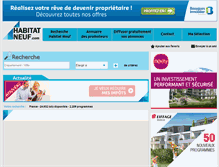 Tablet Screenshot of habitatneuf.com